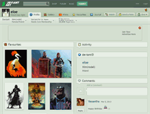 Tablet Screenshot of eloe.deviantart.com
