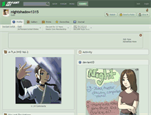 Tablet Screenshot of nightshadow1315.deviantart.com