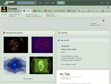Tablet Screenshot of croceet.deviantart.com