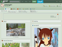 Tablet Screenshot of animal-girl1.deviantart.com