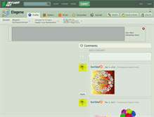 Tablet Screenshot of elegene.deviantart.com