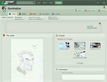 Tablet Screenshot of lllumination.deviantart.com