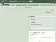Tablet Screenshot of burgessa.deviantart.com
