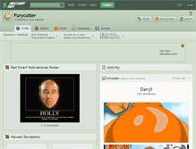Tablet Screenshot of furycutter.deviantart.com