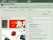 Tablet Screenshot of cynder-the-assassin.deviantart.com