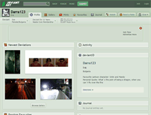 Tablet Screenshot of darra123.deviantart.com