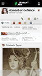 Mobile Screenshot of moment-of-defiance.deviantart.com