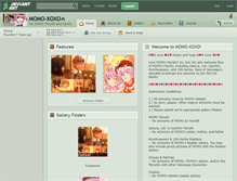 Tablet Screenshot of momo-xoxo.deviantart.com