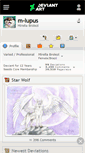Mobile Screenshot of m-lupus.deviantart.com
