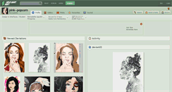 Desktop Screenshot of pink--popcorn.deviantart.com