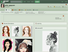 Tablet Screenshot of pink--popcorn.deviantart.com