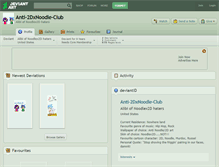 Tablet Screenshot of anti-2dxnoodle-club.deviantart.com