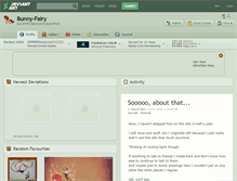 Tablet Screenshot of bunny-fairy.deviantart.com