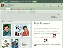 Tablet Screenshot of jennphantom.deviantart.com