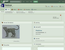 Tablet Screenshot of platasonar.deviantart.com