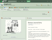 Tablet Screenshot of mangafever01.deviantart.com