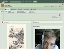 Tablet Screenshot of mel-face.deviantart.com