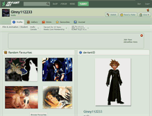 Tablet Screenshot of ginny112233.deviantart.com