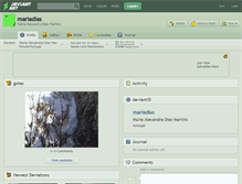 Tablet Screenshot of mariadias.deviantart.com