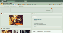 Desktop Screenshot of ladymercury-989.deviantart.com