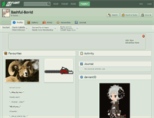 Tablet Screenshot of bashful-bovid.deviantart.com