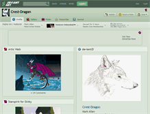 Tablet Screenshot of crest-dragon.deviantart.com