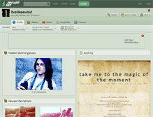 Tablet Screenshot of livelikeawind.deviantart.com
