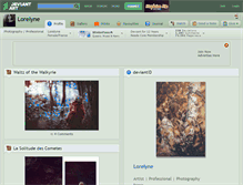 Tablet Screenshot of lorelyne.deviantart.com