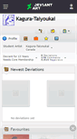 Mobile Screenshot of kagura-taiyoukai.deviantart.com