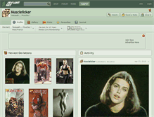 Tablet Screenshot of musclelicker.deviantart.com