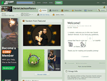 Tablet Screenshot of danieljacksonfans.deviantart.com