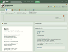 Tablet Screenshot of ginger-elvis.deviantart.com