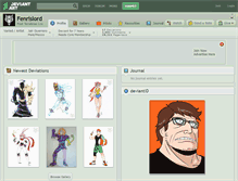 Tablet Screenshot of fenrislord.deviantart.com