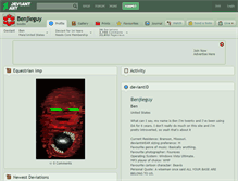 Tablet Screenshot of benjieguy.deviantart.com