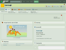 Tablet Screenshot of icancough.deviantart.com