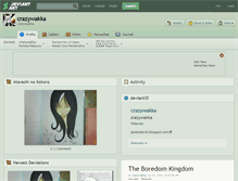 Tablet Screenshot of crazywakka.deviantart.com