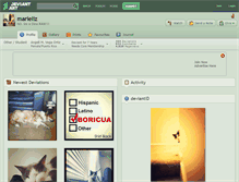 Tablet Screenshot of marieliz.deviantart.com