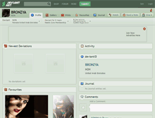 Tablet Screenshot of bronzya.deviantart.com