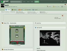 Tablet Screenshot of leech.deviantart.com