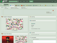 Tablet Screenshot of kenzox.deviantart.com