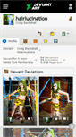 Mobile Screenshot of hairlucination.deviantart.com