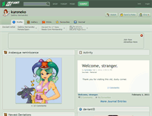 Tablet Screenshot of kuroneko.deviantart.com
