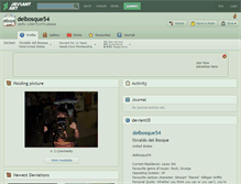 Tablet Screenshot of delbosque54.deviantart.com