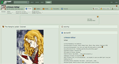 Desktop Screenshot of crimson-ishtar.deviantart.com