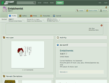 Tablet Screenshot of emialchemist.deviantart.com