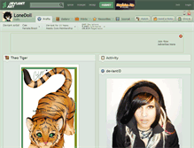 Tablet Screenshot of lonedoll.deviantart.com