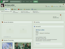 Tablet Screenshot of devious-cullen.deviantart.com