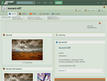 Tablet Screenshot of leonard-art.deviantart.com