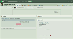Desktop Screenshot of makingpeacenotwar.deviantart.com