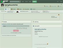 Tablet Screenshot of makingpeacenotwar.deviantart.com